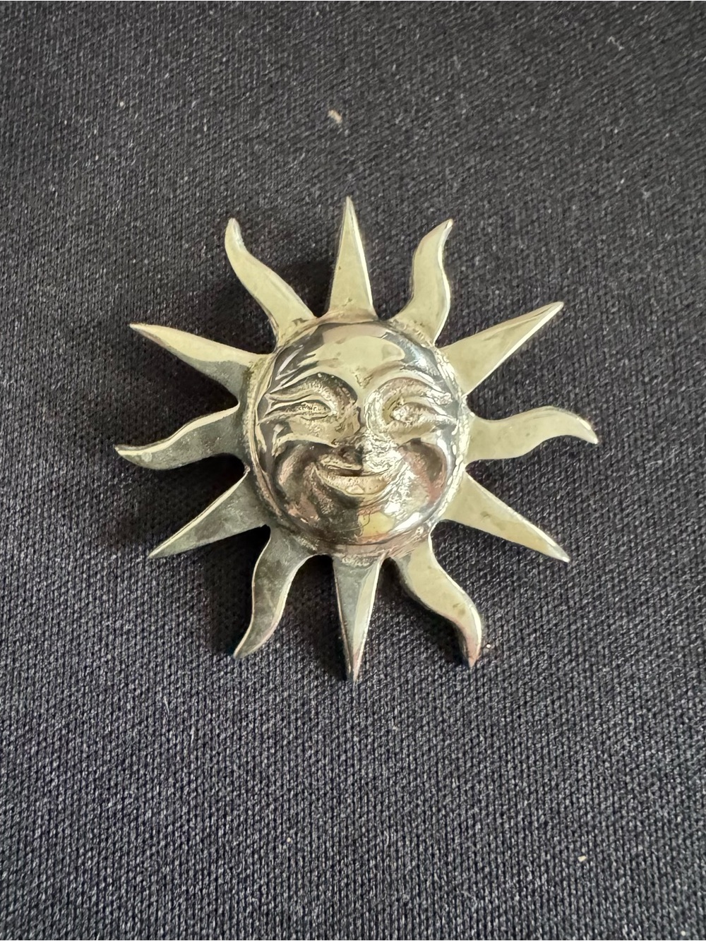 Handcrafted 925 Sterling Sunburst w/Large Bale for Chain  - Happiness & Sunshine